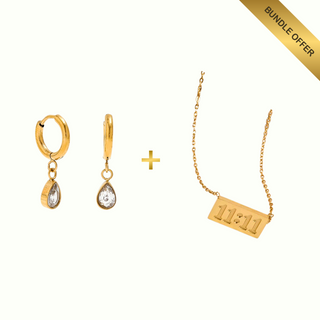 Drop Charm Earrings + 11:11 Necklace