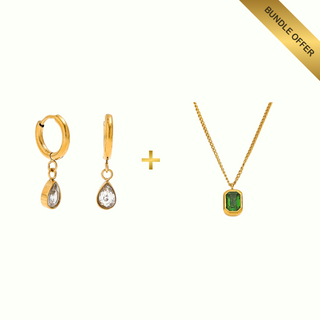 Drop Charm Earrings + Siara Necklace