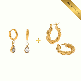 Drop Charm Earrings + Twilight Hoops