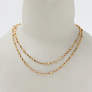 Amara Layered necklace- 18k gold plated