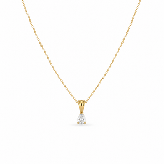 Dew Drop Pendant Necklace- 18k Gold Plated (5A zirconia)