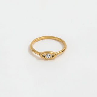 Medusa ring- 18k gold plated
