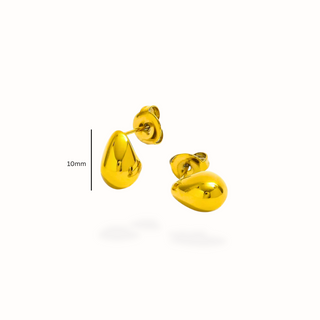 Honey Drop Studs- 18k Gold Plated