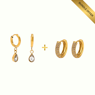 Drop Charm Earrings + Aurelia Earrings