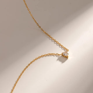 Mira Heart Necklace- 18k Gold Plated
