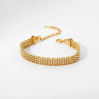 Mesh Bracelet- 18k Gold Plated