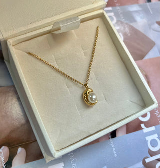 Pearl Necklace- 18k Gold Plated