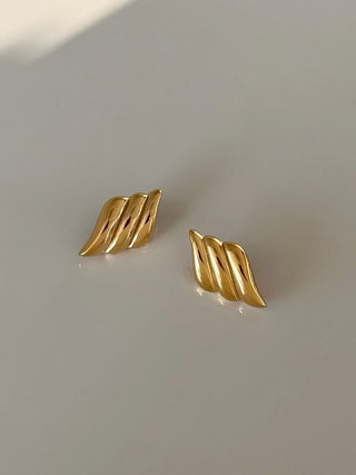 Helen Bold Stud Earrings- 18k Gold Plated
