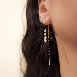 Chandelier Threader Earrings- 18k Gold Plated