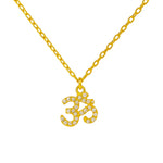 Om Necklace- 18k Gold Plated