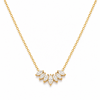 Mini Marquise Necklace- 18k Gold Plated
