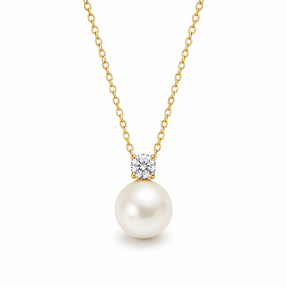 Ivory Pearl Necklace- 18k Gold Plated