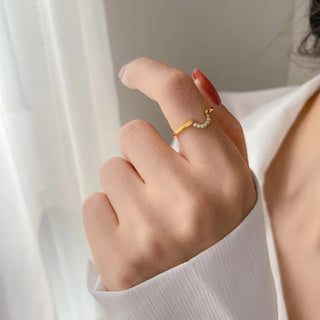 Zuri Ring- 18k gold plated