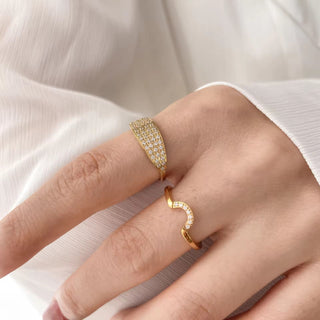 Zuri Ring- 18k gold plated