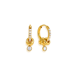 Princess Belle 4 in 1 Charm earrings- 18k Gold Plated