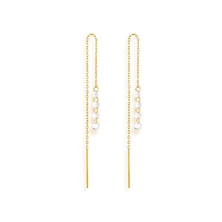 Chandelier Threader Earrings- 18k Gold Plated