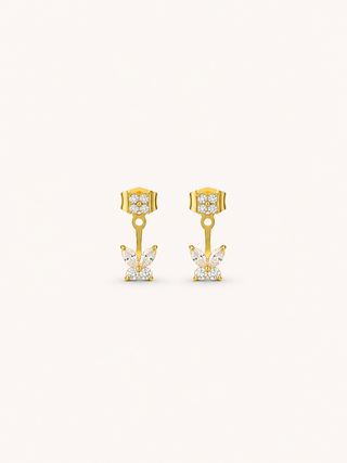 Butterfly Kiss 2-in-1 Earjacket Earrings (5A Zirconia)