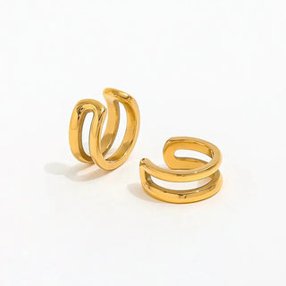 Drop Charm Earrings + Ivy no-piercing Ear cuff