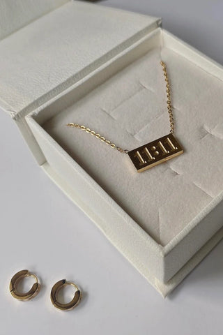 Drop Charm Earrings + 11:11 Necklace